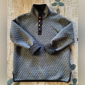 Marine Layer reversible quilted sweatshirt